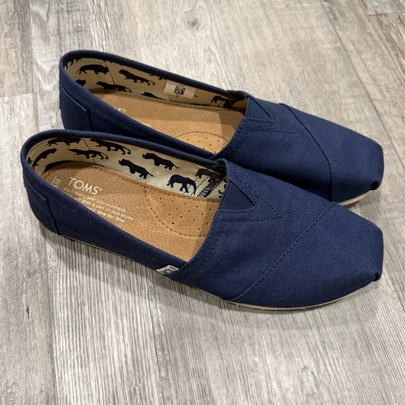 Toms Navy Blue Slip-On Shoes women’s 9.5 - Picture 9 of 9